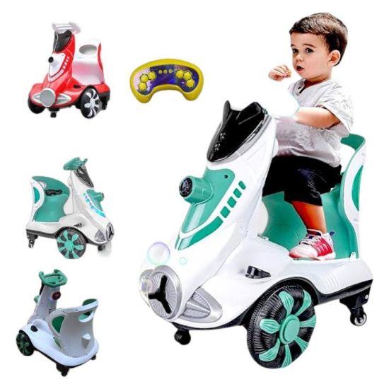 صورة سيارة الترند العملاق 12 فولت بتصميم دراجة نارية مولد الفقاعات